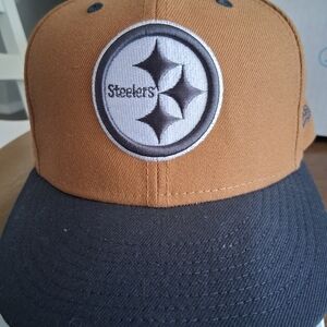 New Era Brown and Black Fitted Pittsburgh Steelers Hat